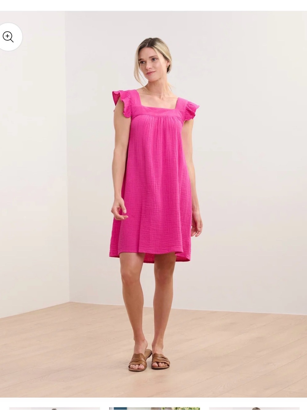 Hatley Flutter Sleeve Dress - Fuschia (M)